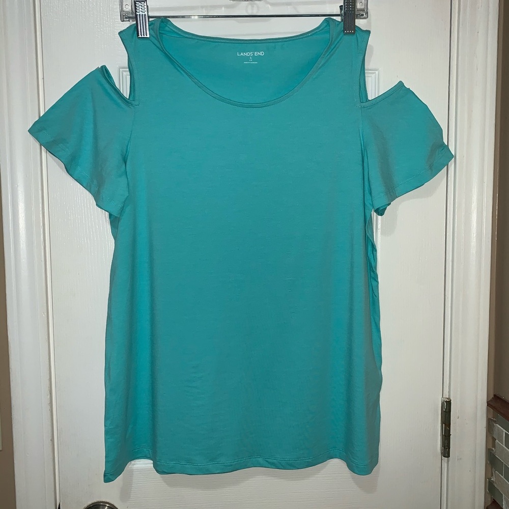 Lands’ End Cold Shoulder Top